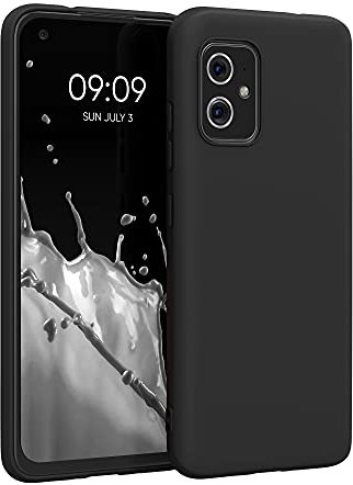 kwmobile Housse Compatible avec ASUS Zenfone 8 Coque - Housse de téléphone Protection Souple en Silicone - Noir Mat