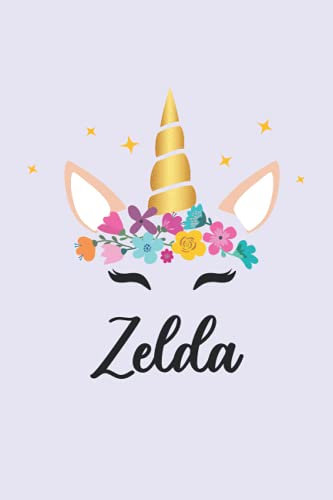 Zelda: Personalized Name Notebook | Wide Ruled Paper Notebook Journal | For Teens Kids Students Girls| For Home School College | 6x9 inch 120pages