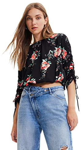 Desigual Damen Blouse Long Sleeve T-Shirt