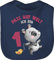 Baby Lätzchen - 1. Geburtstag - Pass auf Welt ich bin eins mit Panda - Unisize - Navy Blau - geschenk 1 einjährige jahr alt babylatz 1geburtstag schon babylätzchen 1.geburtstag jetzt latz 1st