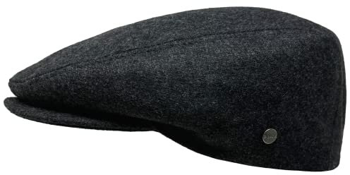 WEROR Flatcap Herren – Schirmmütze Schiebermütze Kappe mit Schirm – Mütze mit Steppfutter - Flat Cap Herbst/Winter – WEROR-394.1 (DE/NL/SE/PL, Numerisch, 57, Anthrazit)