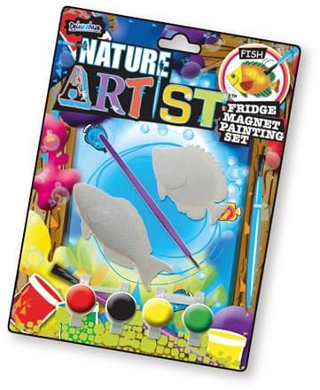 Nature Artist - Fish from Deluxebase. Fridge Magnet Painting Set and Colourful Arts and Crafts for Kids, Great for Sealife Party Favors and Creative Toys.