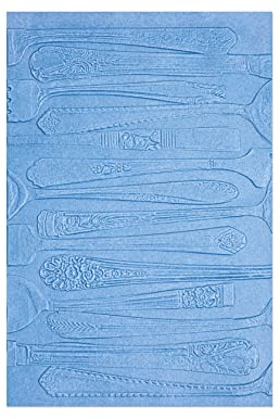 Sizzix 3-D Textured Impressions Embossing Folder Silverware von Eileen Hull | 666047 | Kapitel 4 2022