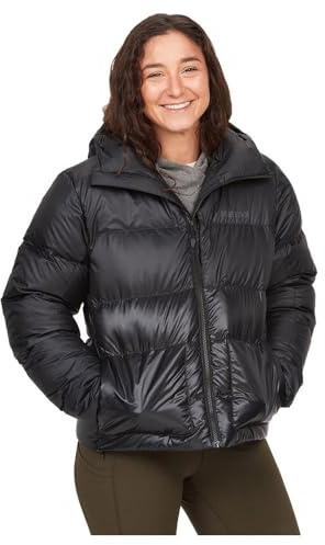 Marmot Damen Guides Down Hoody F22, Leichte Daunenjacke, warme Winterjacke, wasserabweisende Steppjacke, winddichte Funktionsjacke, klein packbare Outdoorjacke mit Kapuze