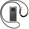 mtb more energy® Cadena para teléfono móvil compatible con Huawei Mate 50 Pro – negro/oro – Funda para smartphone para colgar – Carcasa de TPU resistente a los golpes