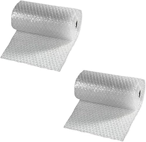 2 X Bubble Wrap Large Packaging Roll 300mm x 4m Small Air Bubbles Packaging for Moving House & Packing Storage Boxes & All Fragile Items Wrap