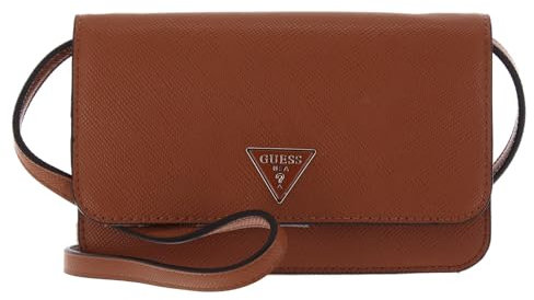 GUESS ECO Alexie SLG Phone Crossbody Cognac