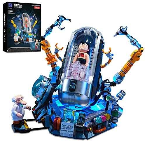 barweer Weltraum Astro Boy Roboter Bausteine, Klemmbausteine Sammlerstück Ausstellen Figur Modell,Weihnachten Geschenk für Erwachsene und Kinder, Technik Pantasy 86205 (1500+ Teile)