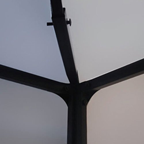 Gartenpavillon, JUNZAI Faltpavillon, Pergola, Partyzelt, Standmarkise, Sonnenzelt, Garten Pavillion, Grillpavillon, Weiß 3×4 m