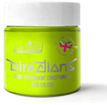 La Riche Directions Semi-Permanent Hair Color 100ml Tub - Fluorescent Lime