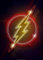 Displate - Poster aus Metall - Einfache Montage ohne Bohren - DC Comics - Symbols Of Hope - Flash neon - Größe M - 32x45cm Matt
