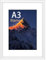 wyewye A3 Picture Frame, Frame for A3 Print, A3 Frame with Plexiglass and Mount, Picture Frames for Only Wall Mount, Solid Wood, White, Pack of 1
