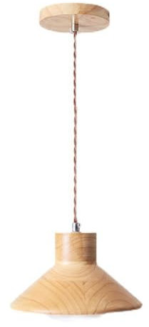 SANBDDLYY Lampe suspendue en bois massif de style japonais, lampe suspendue en forme de chapeau de paille, luminaire suspendu réglable en fil de suspension de 71 pouces, for luminaire de salle à mange