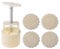 100g Mooncake Mold 4 Flowers Stamps Round Hand Press Moon Cake Pastry Mould DIY Bakware Mooncake Mold 125g Square