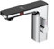 Grifo automático con sensor infrarrojo con pantalla de temperatura, grifo de lavabo con sensor inteligente, pantalla digital, grifo mezclador de agua fría caliente, grifo sin contacto (cromo)
