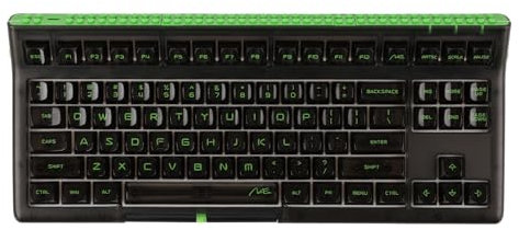 EPOMAKER Brick 87 Mechanische Tastatur mit stapelbarer Blockleiste und Knöpfen, Custom Tastatur, Bluetooth/Wireless/USB-C, Hot-Swap, RGB Beleuchtung, für Win/Mac/Spiel (tpBlack, Wisteria Linear)