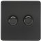 2G 2-way 10-200W (5-150W LED) Intelligent dimmer - Matt Black
