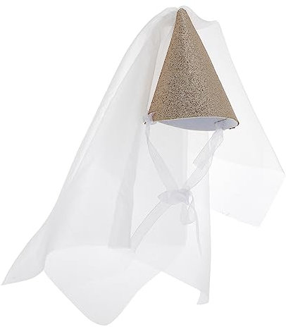 UPKOCH Hüte Tüll Geburtstag Hut Pailletten Elegante Party Hut für Mädchen Gold Größe