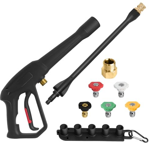 Pistola a spruzzo per idropulitrice Ryobi, con bacchetta a getto e 5 ugelli a spruzzo