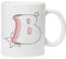 New Spirit Original A-Z alpahabet Letters Initials Mug, Coffee, Tea, Drinks Cup, Drinking Mug, Brew, Cuppa, Name Initials (B)