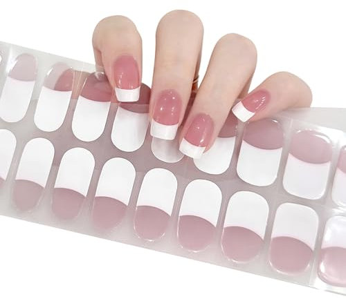 20 Stück UV Nagelfolie,Hochwertige Selbstklebende Nagelfolien UV Härtend,UV Nagelfolien Bezaubernde und Langlebige,Gel Nail Sticker UV Ideal für Gel-Nagelliebhaber