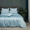 Luowei Bambus Bettwäsche 135x200 cm Blau Himmelblau Sommer Kühlend Bettwäsche Set aus 100% Bambus Luxuriöser Weicher Leichter Bamboo Bettbezug mit Reißverschluss und 1 Kissenbezug 80x80