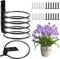 6 Pack 6 Inch Wall Plant Pot Holder Plant Hanging Bracket Metal Wall Mounted Flower Pot Ring Holder Foldable with Mounting Hardware Wall planters for Home or Garden Fence Indoor Outdoor Plants Decor