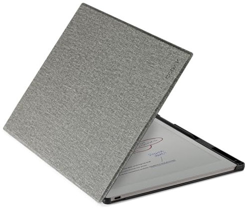 CoBak Case for reMarkable Paper Pro Color Tablet - Auto Sleep/Wake Hard Back Shell Protective Book Folio Cover with Built-in Pen Holder and Nibs Holder - for 11.8 2024 Released, Gray