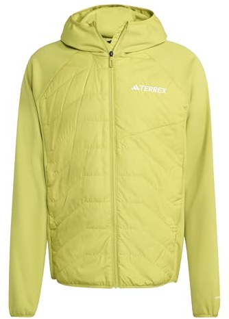 adidas Men's Terrex Multi CLIMAWARM Insulated Hybrid Hooded Jacket, preloved lime, S