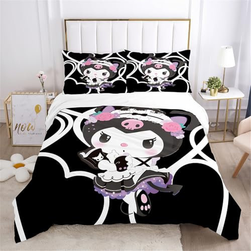 JYHTK Bettwäsche 135x200, Schwarzes Turbanmädchen Bettwäsche Set, Mikofaser Bettbezug mit Kissenbezug, Verdeckter Reißverschluss,Weich und Bequem,A02