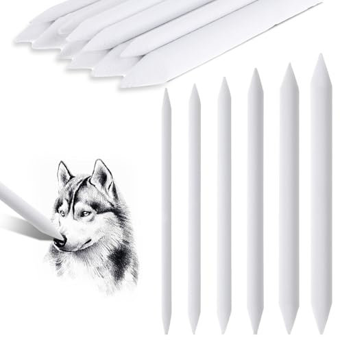 12Pcs Blending Stumps and Tortillions Drawing Blending Pencil Paper Art Pencil Blender for Student Sketch Drawing Sketch Drawing Tools