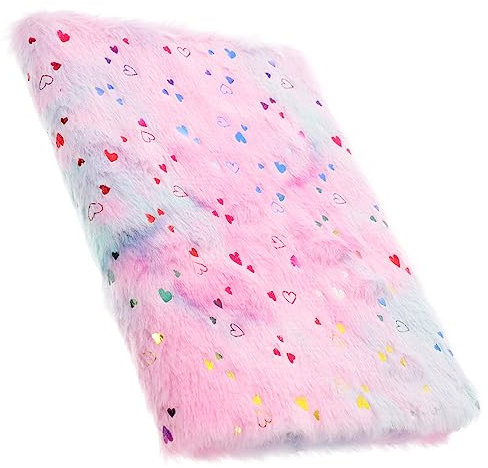 COSMEVIVI Diario Per Ragazze in Peluche Taccuino Portatile Carta Liscia Design Grazioso e Morbido Per Ragazzo Ragazza Ragazza e Adolescenti