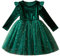 Weihnachtskleid Baby Mädchen - Kleine Mädchen Weihnachten Rotes Kleid Kleinkind Mädchen Winterkleid Langarm Elch Weihnachten Weihnachtself Kostüm Kinder Samt Lange Ärmel Freizeitkleid Herbst Winter