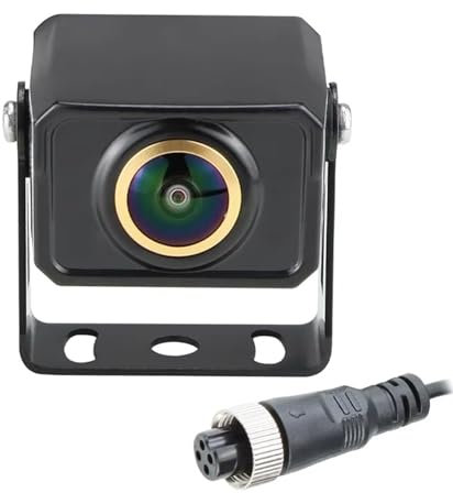 Telecamera Retromarcia AHD1080P PAL Aviation 4 Pin Testa Cavo Obiettivo Fisheye HD Auto Videocamera Vista Posteriore Visione Notturna Veicolo Retromarcia GP555 Telecamera Posteriore(Camera 5M cable)