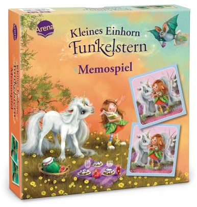 Kleines Einhorn Funkelstern. Memospiel: Der Spieleklassiker für Groß und Klein, für 2-8 Spieler, ab 4 Jahren