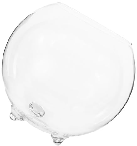 BESTYASH Glasvase für Blumenarrangements aus Transparentem Glas mit Modernem Design als Wohnzimmervase und Dekoration für Schreibtisch und Esstisch