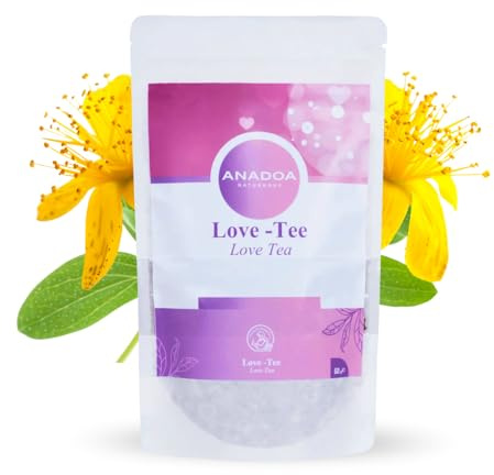 Anadoa Love Tee 60 g – Premium Kräutertee mit Damaszener Rose, Hibiskus & Passionsblume | Sanft, harmonisch & aromatisch | 100% naturrein, vegan & ohne Zusatzstoffe