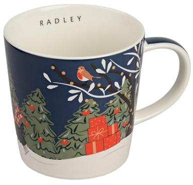 RADLEY an Ice Day Ceramic Mug in Dark Teal