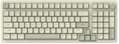 QdLmvpSDo Clavier mécanique Filaire à 98 Touches, USB, échange à Chaud, avec Bouton multimédia, Compatible avec Ordinateur de Bureau et Ordinateur Portable