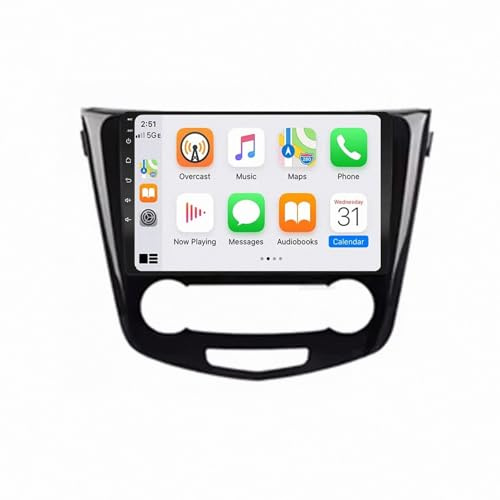 Car Radio per Nissan Qashqai J11 X-Trail T32 Rogue 2014-2018 9 Pollici Android 15 Car Stereo Fm Bluetooth Usb Wifi Per, 8 Core 4G+64G
