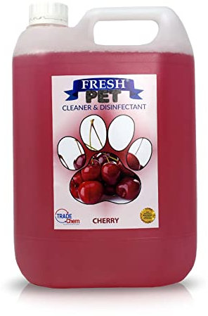 Trade Chemicals Fresh Pet Kennel/Cattery Disinfectant and Deodoriser - 5L (CHERRY)