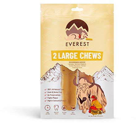 2 Piece Yak Chew Value Packs 210 grams, (2 Piece Large), No Harmful Flavourings or Chemicals!, Authentic Yak Chew…