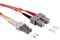 BIGtec 25m LWL Kabel Patchkabel OM2 Glasfaser-Kabel 10Gbit Multimode 50/125µm Ø 2mm Jumper LC - SC Stecker Duplex orange Fiber Optic Cable