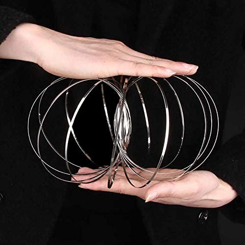 Enjoyer Flow Ring Kinetic Spring Spielzeug 3D Magic Flow Ring Spiel für Kinder und Erwachsene Interaktion Magic Trick