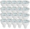 OUGEER 20 Stück MR16 LED-Leuchtmittel 6W LED GU5.3, Entspricht 60W MR16 Halogenlampe Warmweiß 3000K MR16 LED-Strahler GU5,3 600 Lumen Nicht Dimmbar, AC/DC 12V