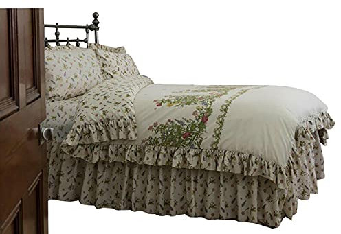 Belladorm Bella Mae Tagesdecke mit Blumen Doppio Elfenbein