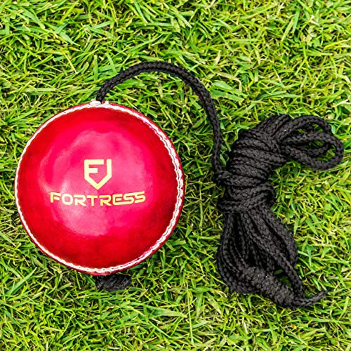 FORTRESS String Cricket Balls – Develop Hand-Eye Coordination Skills [2 Styles] (Leather Ball)