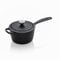 Le Creuset Signature Enamelled Cast Iron Saucepan With Anti Drip Pouring Lip and Vented Lid, For All Hob Types, 16 cm, 1.2 Litres, Matte Black, 21181160002430