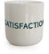 PLTY - Becher - Tasse ohne Henkel - Handglasiertes Weiß Porzellan - Hochwertiges Bone China - Lustige Tassen - Satisfaction - Lyrics
