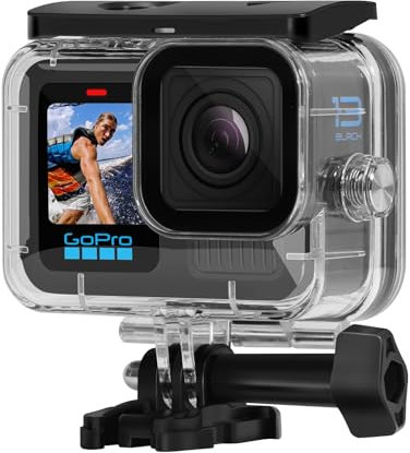 AFAITH Custodia Impermeabile per GoPro Hero 12 Hero 11 Hero 10 Black, Subacquea Diving Fotografia Custodia Protettiva Shell Cover Accessori per GoPro Hero 12 11 10 9 Black